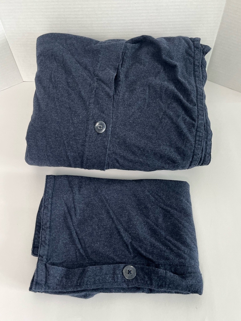 Pact blue 100% organic cotton twin/twin x duvet cover & sham set